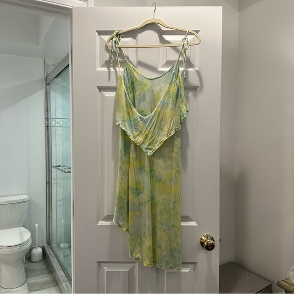 Young fabulous and broke tie dyed high low, low back dress - Picture 3 of 4